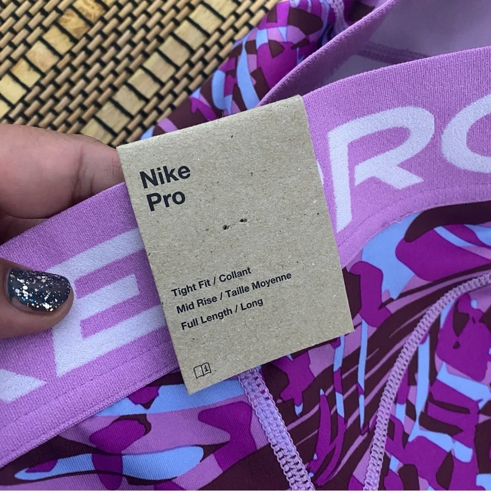 Nike Pro‎ Dri-FIT Girls Legging XL Purple Full Length/Long Stretch NWT